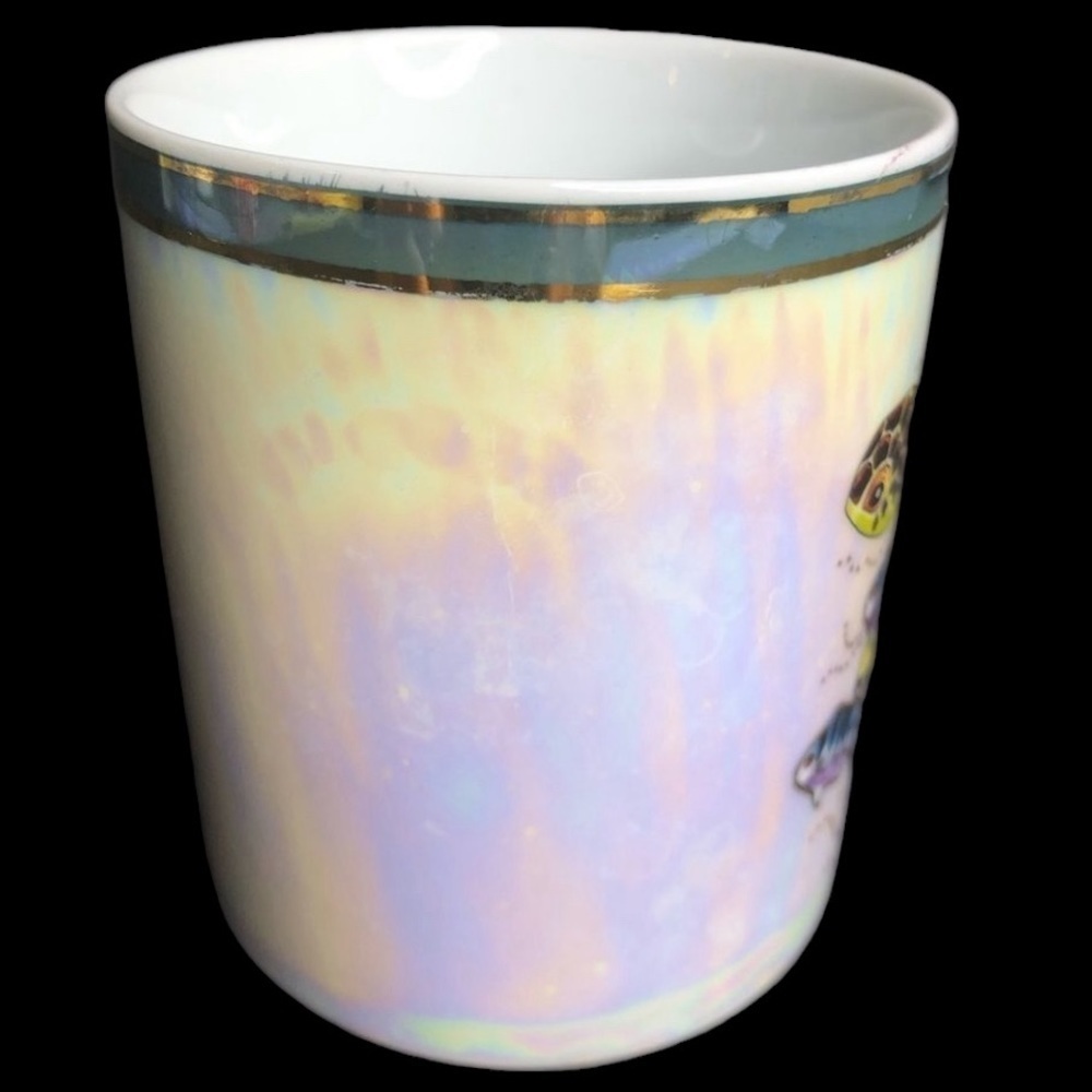 Beautiful Cayman Islands Souvenir Mug Sea Turtle Tropical Fish in EUC - Picture 6 of 9